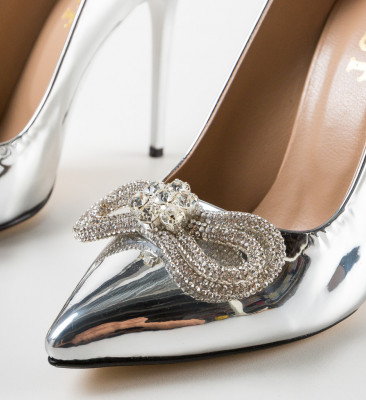 Pantofi dama Famas Argintii