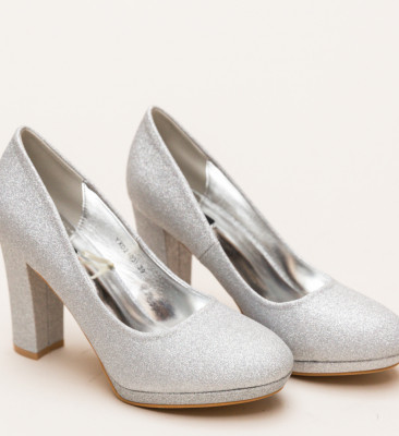 Pantofi Dezgo Argintii