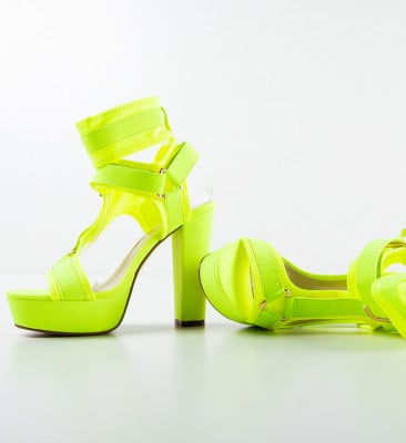 Sandale dama Fahad Verzi Neon