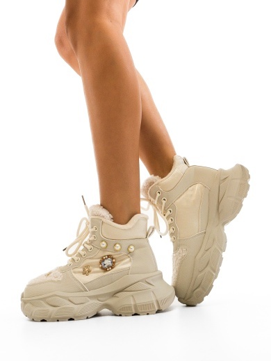 Sneakers dama Erbazy Bej