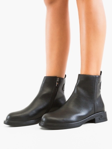 Botine dama Leo Negre