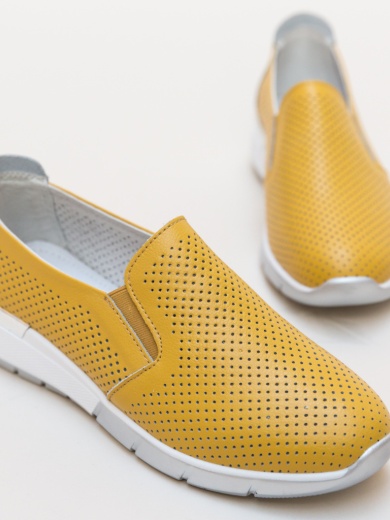 Pantofi Casual Pufine Galbeni