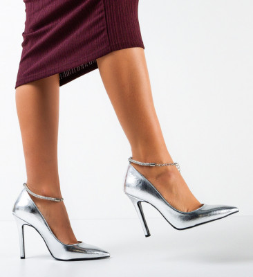 Pantofi dama Alesya Argintiii