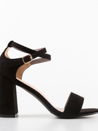 Sandale cu toc Lokka Negre