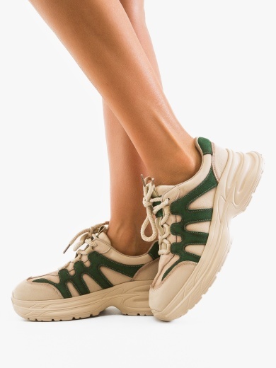 Sneakers dama Iman Bej 4