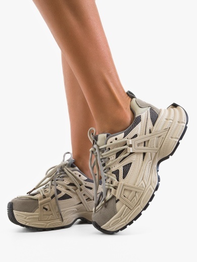 Sneakers dama Okkos Bej