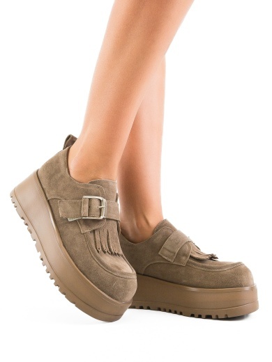 Pantofi Casual Hussein Khaki