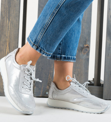 Pantofi Casual Velma Argintii