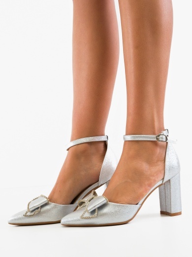Pantofi dama Kate Argintii