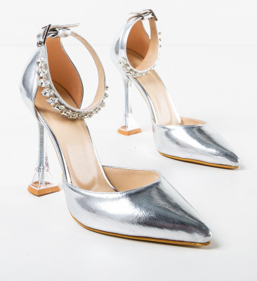 Pantofi dama Mydek Argintii