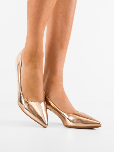 Pantofi stiletto dama Fiona Aurii