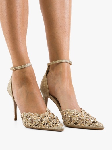 Pantofi stiletto dama Tabylys Aurii