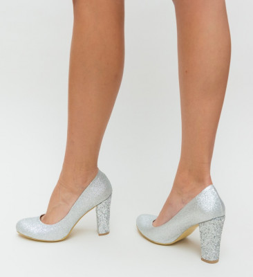 Pantofi Videla Argintii