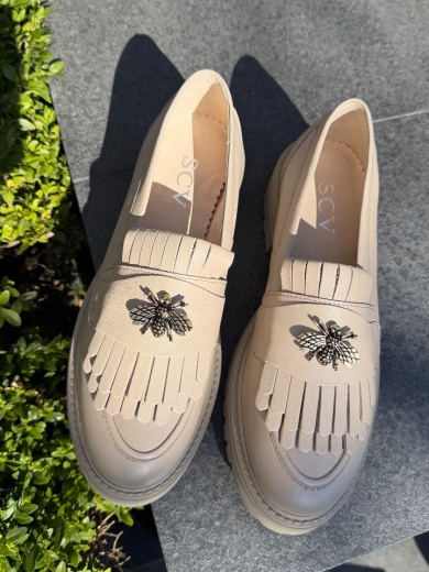 Pantofi casual dama Zenin Bej
