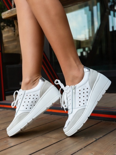 Pantofi Casual Mexy Albe