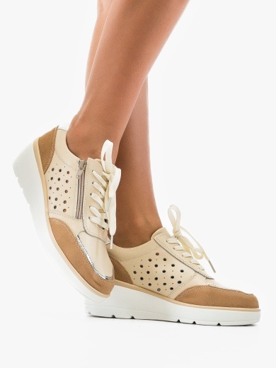 Pantofi Casual Mexy Bej