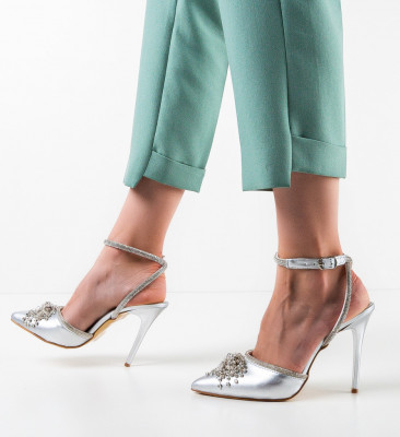 Pantofi dama Zambet Argintii