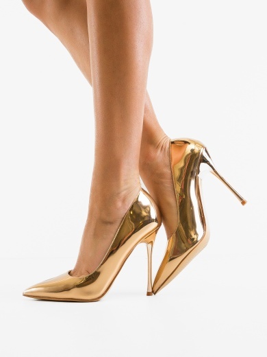 Pantofi stiletto Helar Aurii