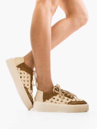 Sneakers dama Aihao Bej