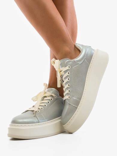 Sneakers dama Onart Argintii
