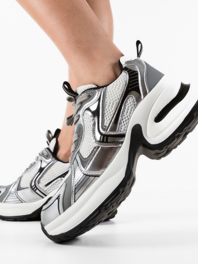 Sneakers dama Sallyb Argintii