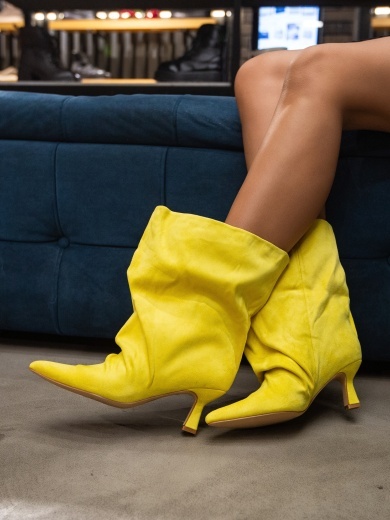 Botine dama Byson Galbene