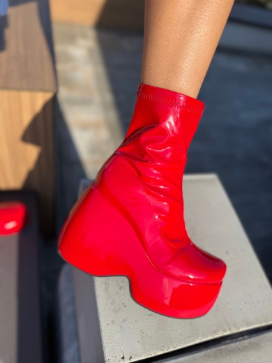 Botine dama Cosmo Rosii