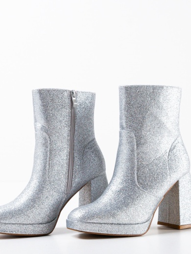 Botine dama Jazzo Argintii