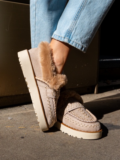 Pantofi Casual Chunky Bej