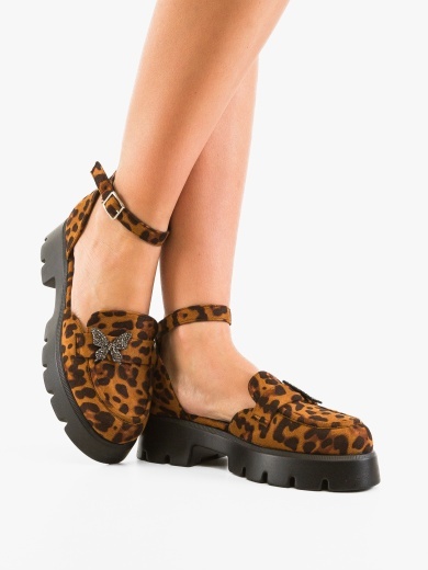 Pantofi Casual Polly Animal Print