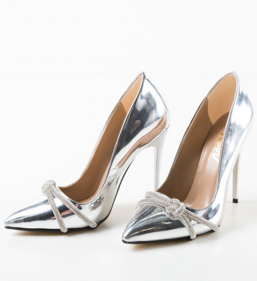 Pantofi dama Casette Argintii