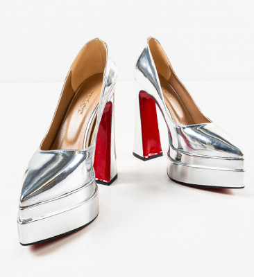 Pantofi dama Warweb Argintii