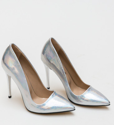 Pantofi Sinclair Argintii