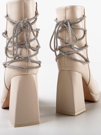 Botine dama Beattie Bej