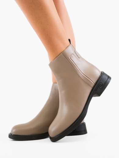 Botine dama Leo Khaki
