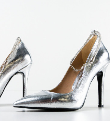 Pantofi dama Alesya Argintiii