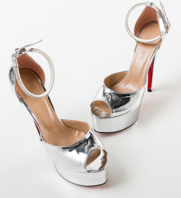 Pantofi dama Buket Argintii 2