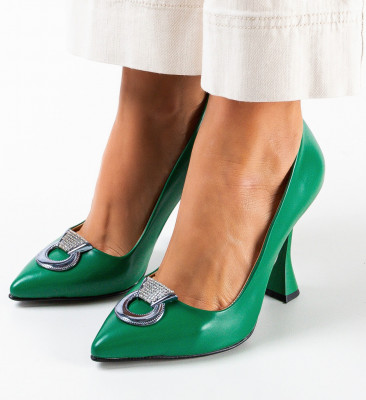 Pantofi dama Provok Verde 2