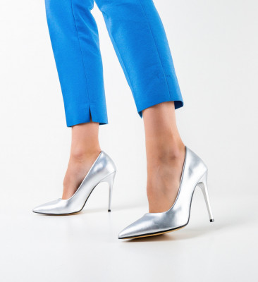 Pantofi dama Sinclair Argintii 2