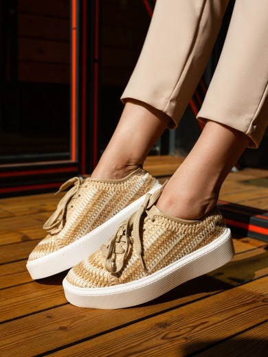 Sneakers dama Reinbou Bej