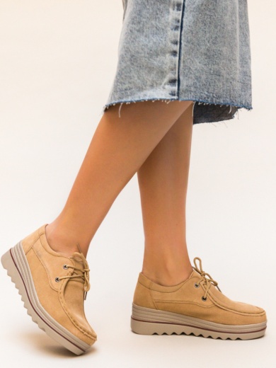 Pantofi Casual Almond Bej