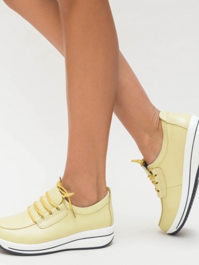 Pantofi Casual Ronto Galbeni 2