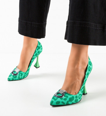 Pantofi dama Provok Verde