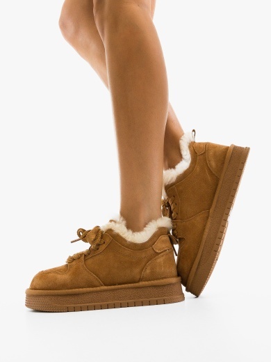 Sneakers dama Caberme Camel