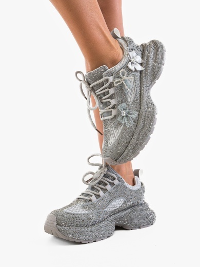 Sneakers dama Dunndy Argintii