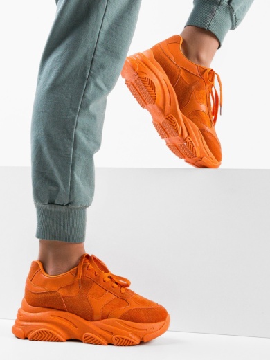 Sneakers dama Hull Portocalii