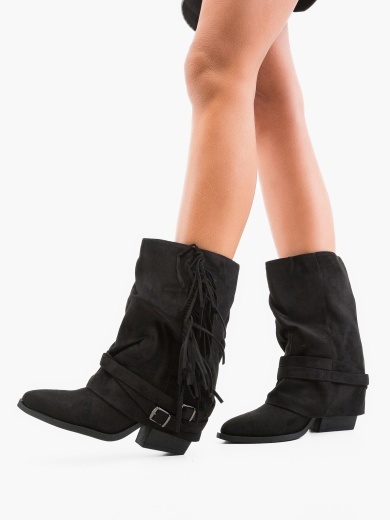 Botine dama Davies Negre