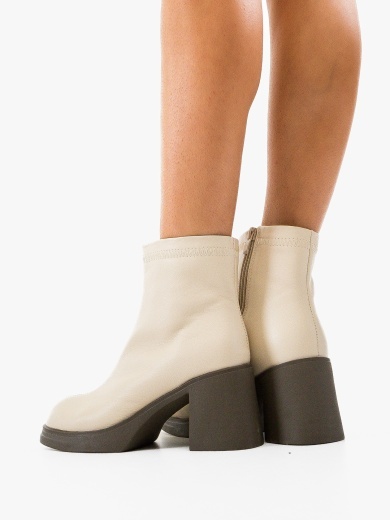 Botine dama Tafta Bej