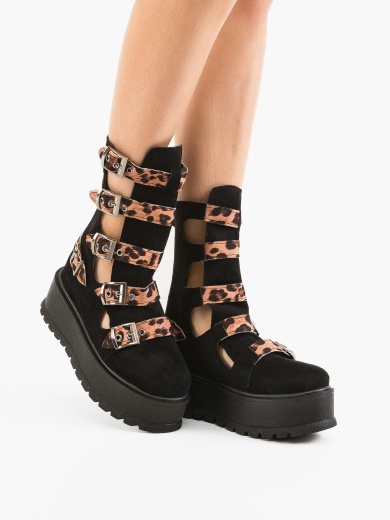 Ghete dama Stripe Negre 4
