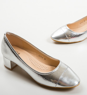 Pantofi Camro Argintii